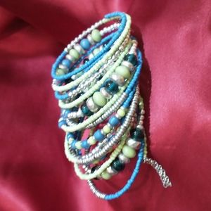 Beaded Coil Bracelet